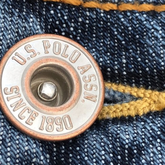 LIKE NEW US POLO ASSN BOOT JEANS 4/26x32 VINTAGE DENIM ⭐ - Picture 14 of 14